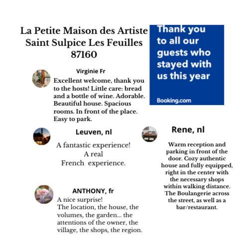 La Petite Maison Des Artiste Villa Saint-Sulpice-les-Feuilles Esterno foto